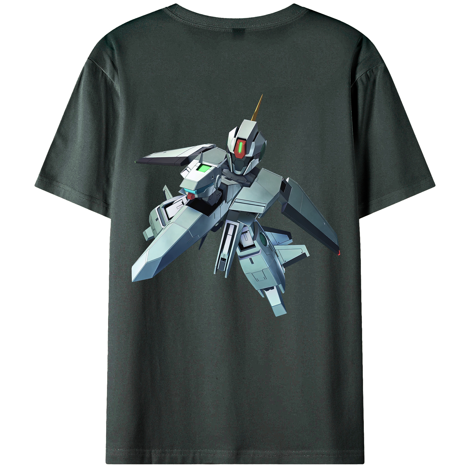 （画像用） 機動戦士ガンダム Mobile Suit Gundam 綿100％ メンズ半袖Tシャツ（バックプリント） 通気性